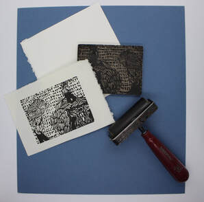 Picture - tools and block print